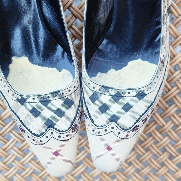 Authentic Vintage‎ Classic Check Burberry Heels - Picture 14 of 14